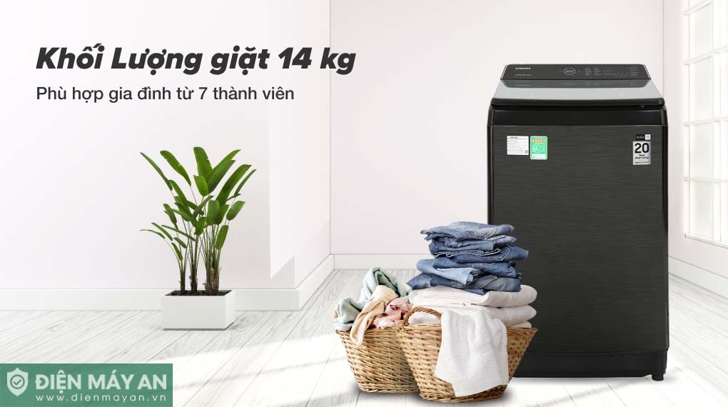 Máy Giặt Samsung Inverter 14 Kg WA14CG5745BVSV